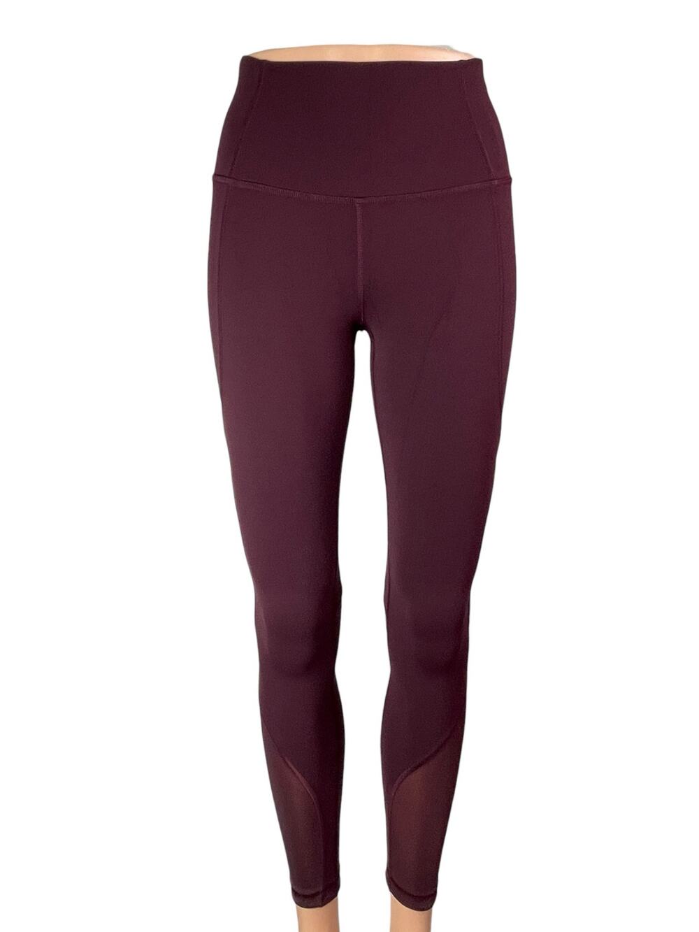 Lululemon Wunder Train Mesh Skinny Yoga Athletic Activewear Leggings Pants Sz 4